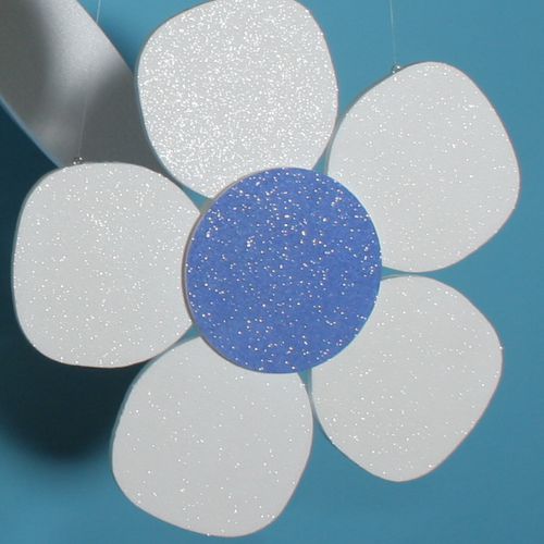 Pack of 5 - 568mm polystyrene flowers - Design FL-SD 115 - Plain white polystyrene